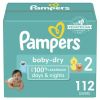 Pampers Baby-Dry Diapers Size 2, 112 Count