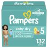 Pampers Baby-Dry Extra Protection Diapers Enormous Packs Size 5, 132 Count