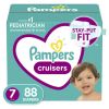 Pampers Cruisers Active Fit Taped Diapers Size 7, 80 Count