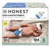 The Honest Company Clean Conscious Baby Diapers, Size 3, 104 ct