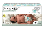 The Honest Company Clean Conscious Baby Diapers, Size 1, 120 ct