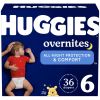 Huggies Overnites NIghttime Baby Diaper Size 6;  36 Count