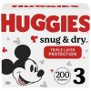 Huggies Snug & Dry Baby Diapers Size 3;  Count 200