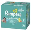 Pampers Baby-Dry Extra Protection Diapers Enormous Packs Size 2, 186 Count