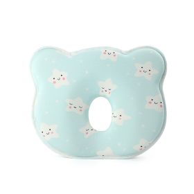 Cartoon Four Seasons Baby Headrest Anti-deviation Head Shaping For Children And Kids Pillow (Option: Clouds Of Stars-25 √ó 23 √ó 3)