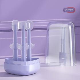 Newborn Oral Cleaner Set (Option: 3 Sets-Purple)