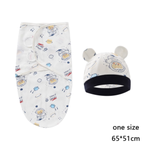 Newborn Swaddling Quilt Leisure Comfort Gro-bag Anti-startle Gro-bag  Swaddle Spring And Autumn Baby Supplies (Option: astronaut-75√ó60cm)