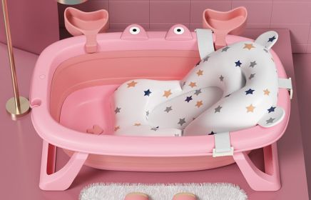 Baby Bathtub Foldable Bathtub Newborn Products (Option: Al powder with suspension pad)