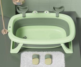 Baby Bathtub Foldable Bathtub Newborn Products (Option: Avocado67x44x20cm)