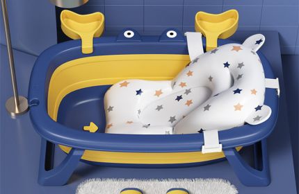 Baby Bathtub Foldable Bathtub Newborn Products (Option: Berlin Blue Ribbon Suspension)