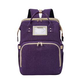 Mothers USB Bag Travel Bassinet (Color: purple)