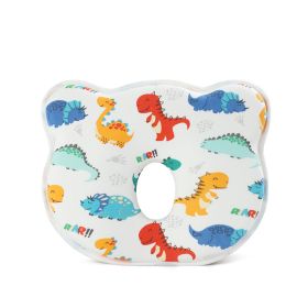 Cartoon Four Seasons Baby Headrest Anti-deviation Head Shaping For Children And Kids Pillow (Option: Little Dinosaur-25 √ó 23 √ó 3)