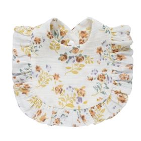 Baby Cotton Printed Gauze Bib (Option: 14style)