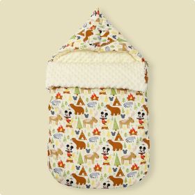 Baby Cotton Anti-surprise Jumping Child Sleeping Bag (Option: Mickey Forest-88x46cm)