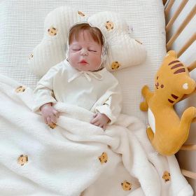 Coral Fleece Baby Baby's Blanket (Option: Tiger Head Cover Blanket-90x125CM)