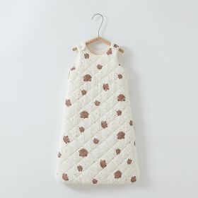 Baby Cotton-padded Sleeping Bag Vest (Option: Bear Planet-L)