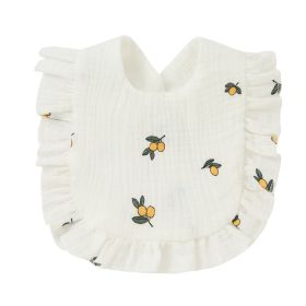 Baby Cotton Printed Gauze Bib (Option: 9style)