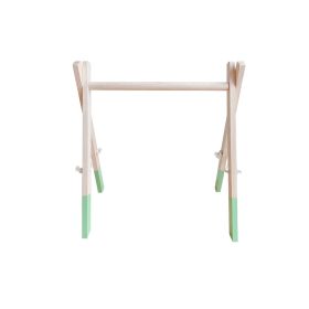 Decorative Nordic Style Wooden Fitness Equipment Ornaments (Color: green)