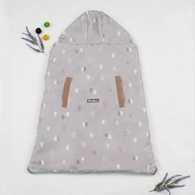 Baby Waist Stool Backstrap Cloak Thickened In Autumn And Winter To Keep Warm Outside (Option: Khaki-90x87cm)