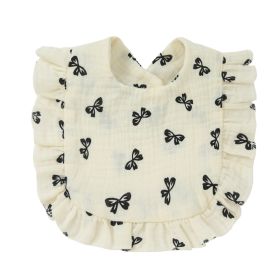 Baby Cotton Printed Gauze Bib (Option: 4style)