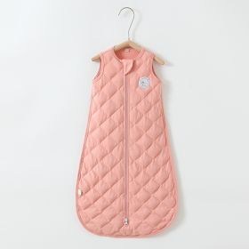 Baby Cotton Gravity Sleeping Bag (Option: Pink Quilted-Average Size 0to 9 Months)