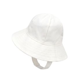 New Japanese Children's Summer Sunscreen Fisherman Hat (Option: White-S)