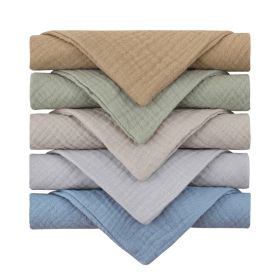 5-piece Baby Towel Plain Cotton Face Towel (Option: 5pcs F-Default Item)