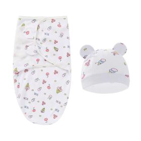 Foreign Trade Newborn Swaddling Sleeping Bag Baby Anti-kick Quilt Delivery (Option: Red Ice Cream)