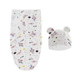 Foreign Trade Newborn Swaddling Sleeping Bag Baby Anti-kick Quilt Delivery (Option: Natural Universe Rocket)