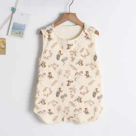 Newborn Baby Gauze Sleeping Bag (Option: Mushroom Rabbit-L Code)