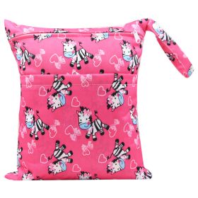 Diaper Bag 30 36cm Baby Double Zipper Printing Waterproof Diaper Bag (Option: Style 66-30x36cm)