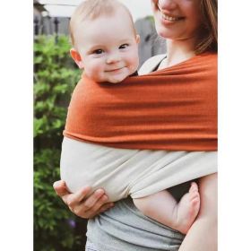 Horizontally Holding Style Baby Carrier Strap (Option: Orange Beige-M)