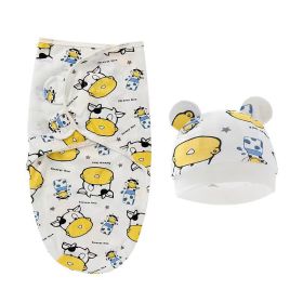 Foreign Trade Newborn Swaddling Sleeping Bag Baby Anti-kick Quilt Delivery (Option: Yellow Cow)