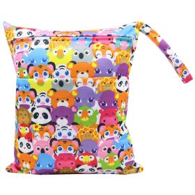 Diaper Bag 30 36cm Baby Double Zipper Printing Waterproof Diaper Bag (Option: Style 54-30x36cm)