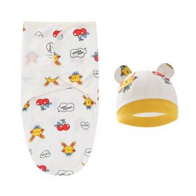 Foreign Trade Newborn Swaddling Sleeping Bag Baby Anti-kick Quilt Delivery (Option: Yellow Rabbit)