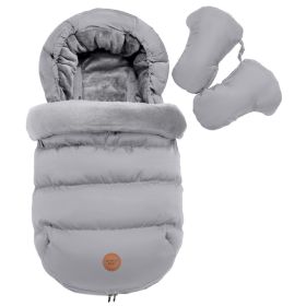 Newborn Anti-kicking Blanket Autumn And Winter (Option: Gray)