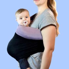 Horizontally Holding Style Baby Carrier Strap (Option: Black Purple-M)