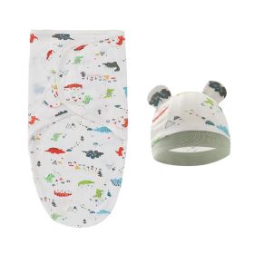 Foreign Trade Newborn Swaddling Sleeping Bag Baby Anti-kick Quilt Delivery (Option: Colorful Little Dinosaur)