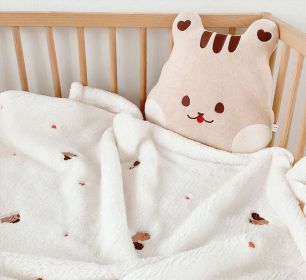 Coral Fleece Baby Baby's Blanket (Option: Love Squirrel Cover Blanket-90x125CM)