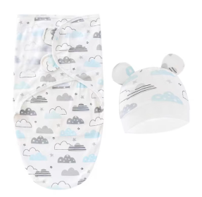 Newborn Swaddling Quilt Leisure Comfort Gro-bag Anti-startle Gro-bag  Swaddle Spring And Autumn Baby Supplies (Option: cloud mass-75√ó60cm)