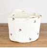 Baby Embroidered Pattern Baby Bottle Storage Basket