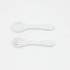 Baby Food Grade Complementary Food Training Silicone Spoon Fork Sets