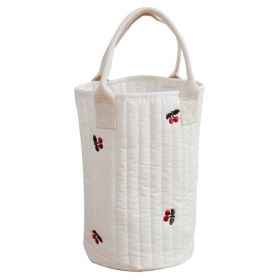 Baby Embroidered Pattern Baby Bottle Storage Mommy Handbag With Compartment (Color: Red, Size/Age: Average Size (0-12Y))