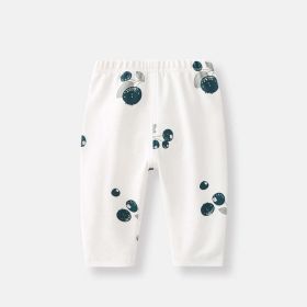 Baby Allover Fruit Graphic Trousers Long Pant (Color: Blue, Size/Age: 100 (2-3Y))