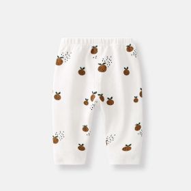 Baby Allover Fruit Graphic Trousers Long Pant (Color: brown, Size/Age: 90 (12-24M))