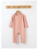 Baby Print Pattern Envelope Neckline Long Sleeved Soft Rompers Home Clothes