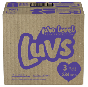 Luvs Pro Level Leak Protection Diapers, Size 3, 234 Count (Brand: Luvs)