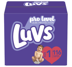 Luvs Pro Level Leak Protection Diapers, Size 1, 116 Count (Brand: Luvs)