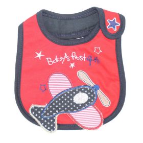 Optional Baby Bib Children's Cotton Three-layer Waterproof Saliva Towel (Option: 8 Red Flying Car)