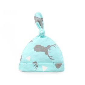 Thin Cotton Printed Baby Hat (Option: Gray Small Deer)